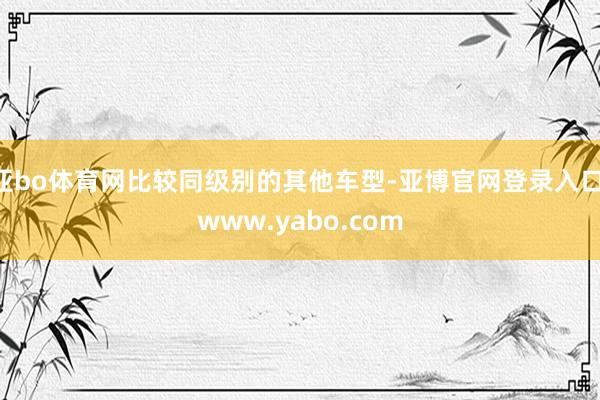 亚bo体育网比较同级别的其他车型-亚博官网登录入口 www.yabo.com