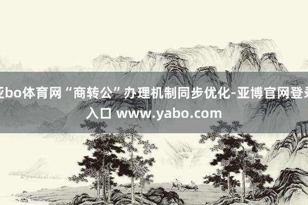 亚bo体育网“商转公”办理机制同步优化-亚博官网登录入口 www.yabo.com