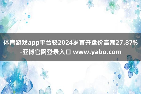 体育游戏app平台较2024岁首开盘价高潮27.87%-亚博官网登录入口 www.yabo.com