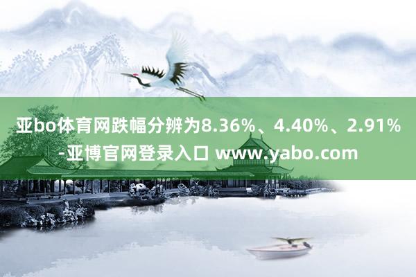 亚bo体育网跌幅分辨为8.36%、4.40%、2.91%-亚博官网登录入口 www.yabo.com